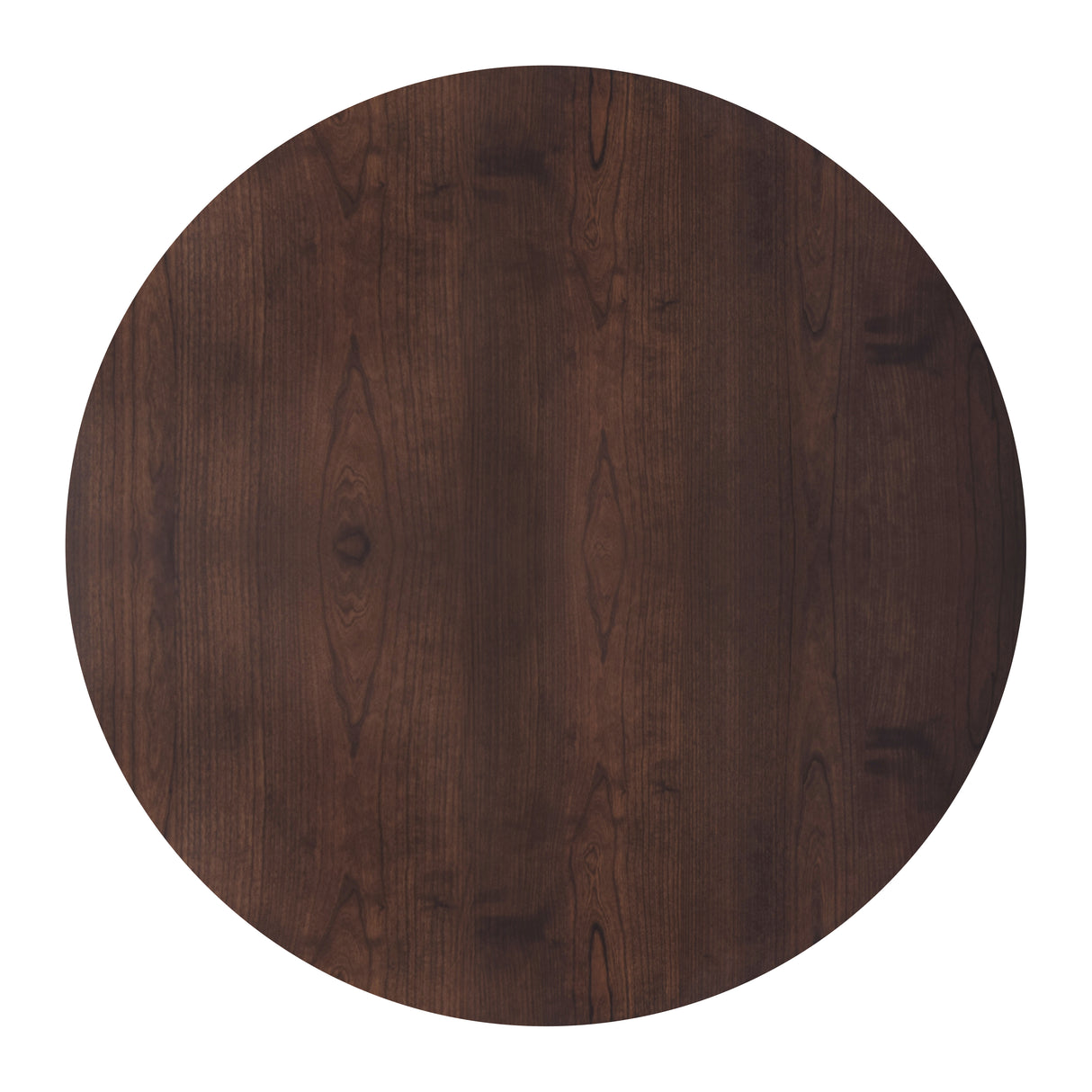 Tioga 47" Round Table-Brown Cherry