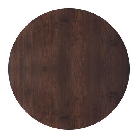 Tioga 47" Round Table-Brown Cherry