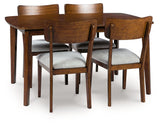 Tameride Dining Table and 4 Chairs (Set of 5)