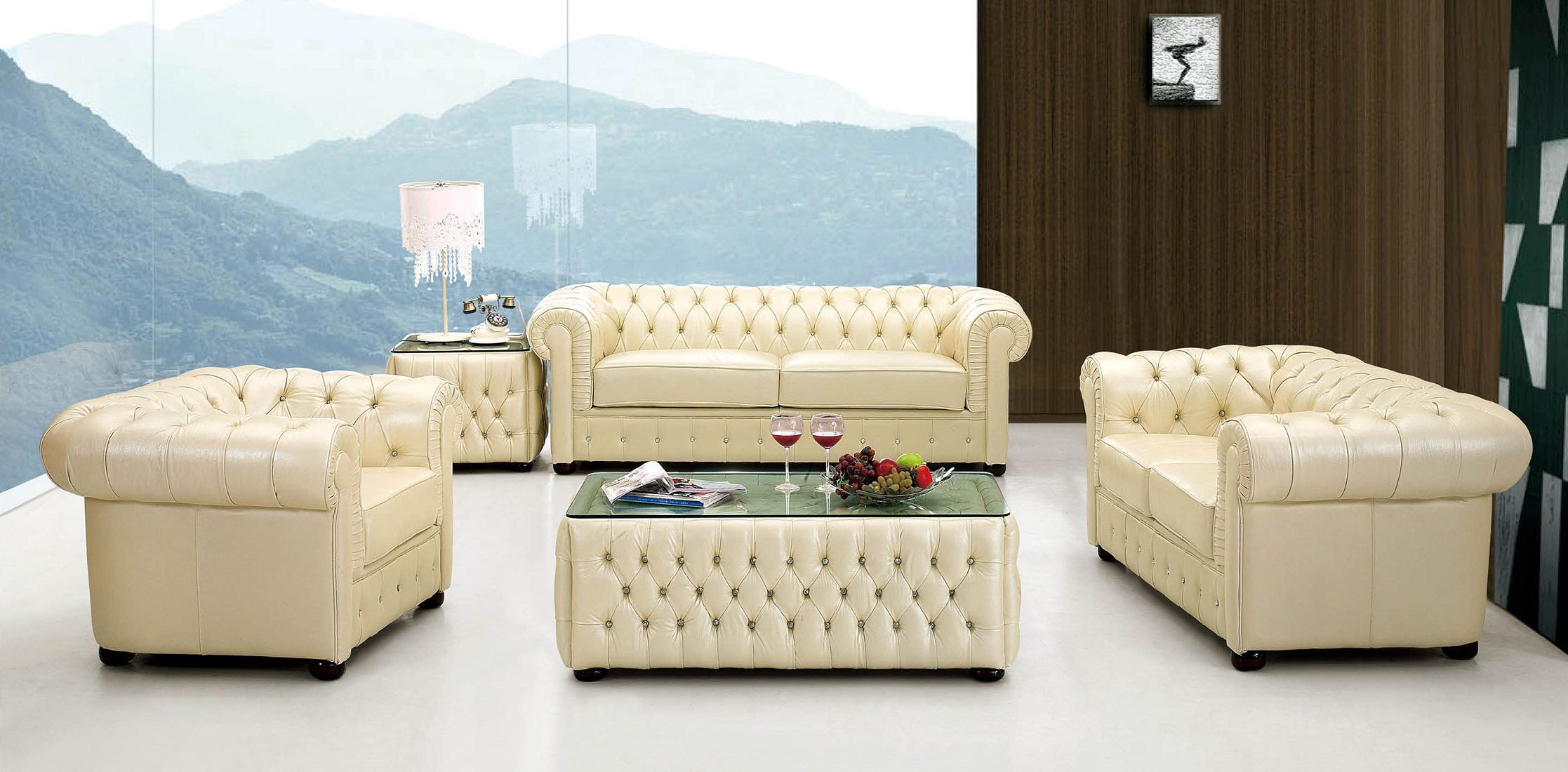 258 Full Leather Living Room Set - Thumbnail 2