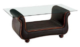 ESF Furniture 262 Coffee Table in Chocolate Brown