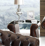 ESF Furniture 262 End Table in Chocolate Brown