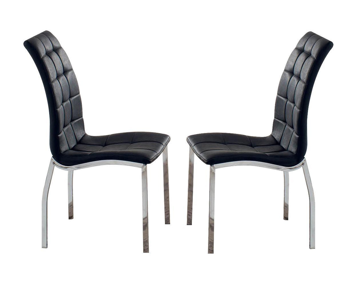 ESF Furniture 365 Chair in Black (Set of 2)