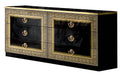 ESF Furniture Aida Double Dresser in Black w/ Gold image