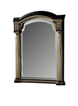 ESF Furniture Aida Mirror in Black w/ Gold
