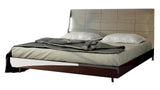 ESF Furniture Barcelona King Platform with Storage Bed in Dark Brown