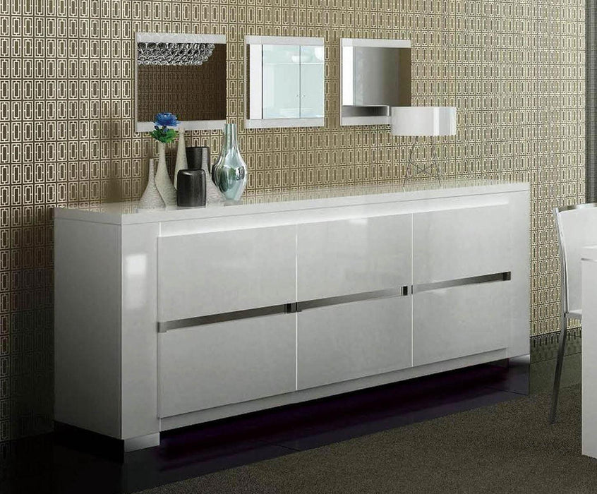 ESF Furniture Elegance 3 Door Buffet in White