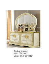 ESF Furniture Leonardo Mirror in Ivory