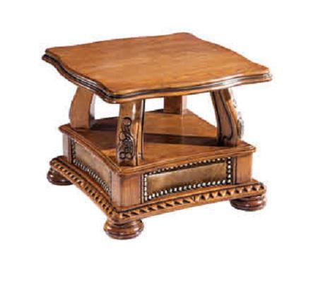 ESF Furniture Oakman End Table in Rich Brown