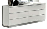 ESF Furniture Onda Double Dresser in White