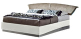 ESF Furniture Onda King Platform Bed in White