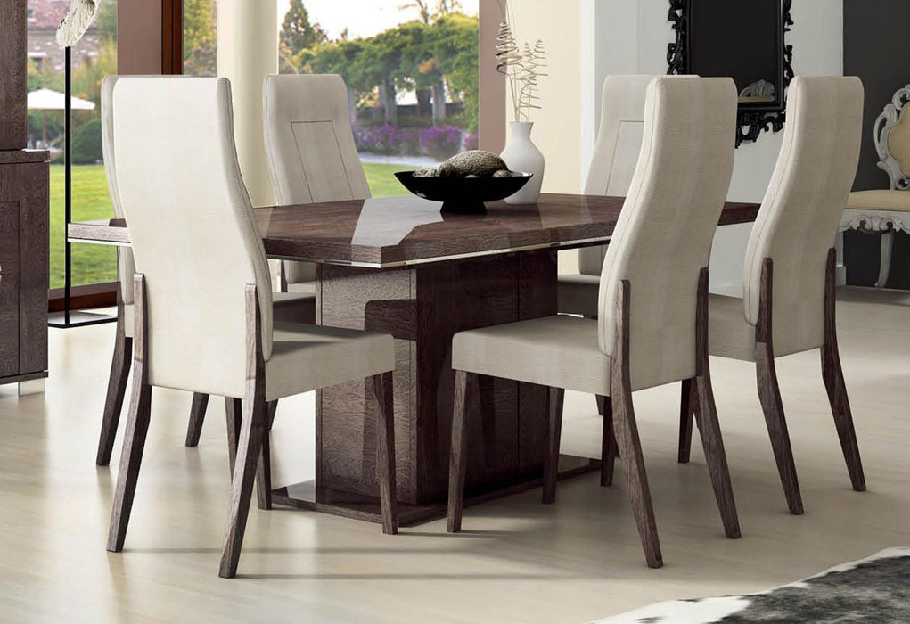 ESF Furniture Prestige Dining Table w/18" Extension in Walnut