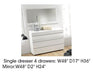 ESF Furniture Sara Mirror in White image