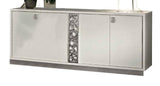 ESF Furniture Roma 4-Door Buffet in White