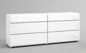 ESF Furniture Sara Double Dresser in White image