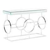 Pearl Rectangle Mirrored Sofa Table