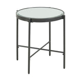 Vienna Round End Table with Glass Top