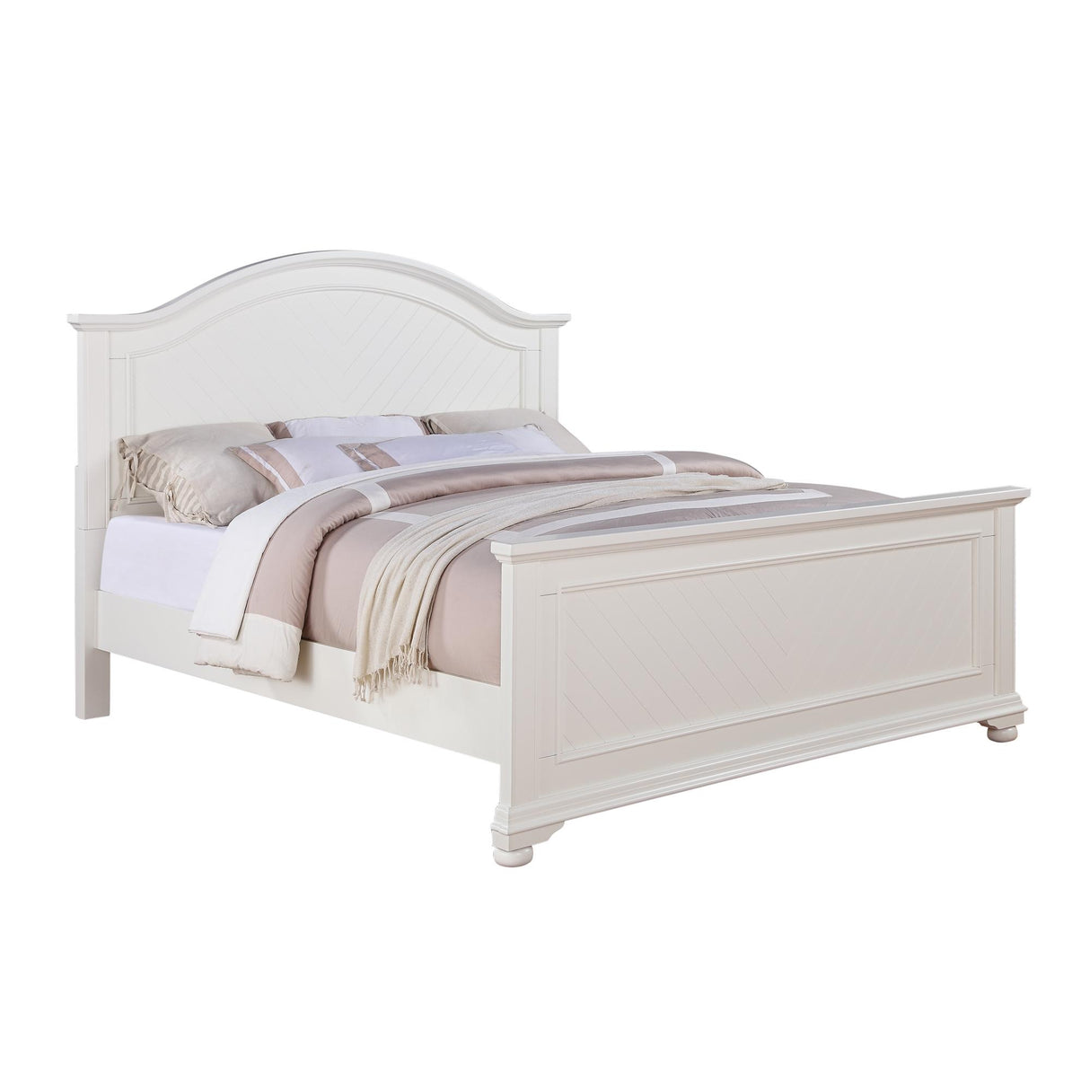 Brookpine White King Panel Bed