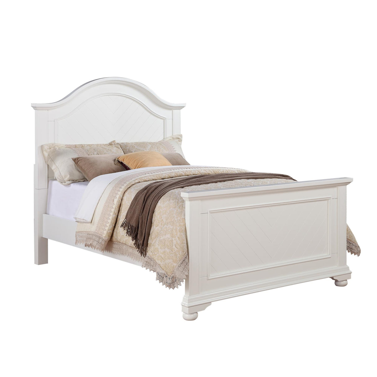Brookpine White Full Panel Bed