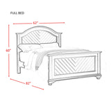 Brookpine White Full Panel Bed