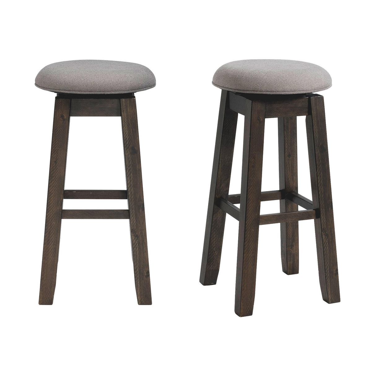 Morrison 30" Swivel Backless Bar Stool Set of 2