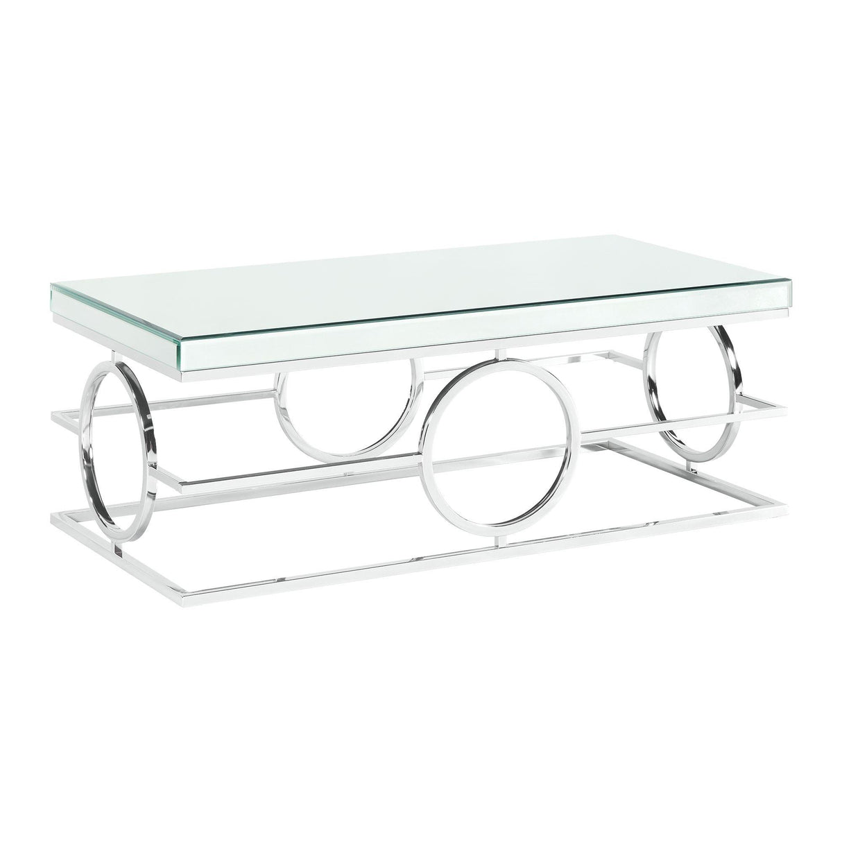 Pearl Rectangle Mirrored Coffee Table