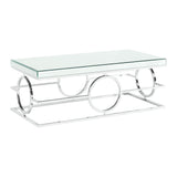 Pearl Rectangle Mirrored Coffee Table