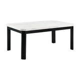 Francesca White Marble Standard Height Dining Table