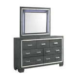 Titanium 7-Drawer Dresser w/ Mirror Set