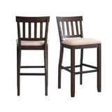 Stone 30" Slat Back Bar Stool Set of 2