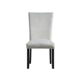 Francesca Gray Velvet Side Chair set of 2