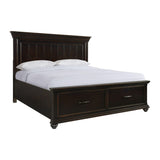 Slater King Platform Storage Bed in Black