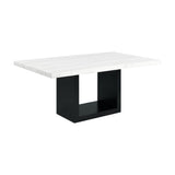 Valentino White Marble Standard Height Dining Table