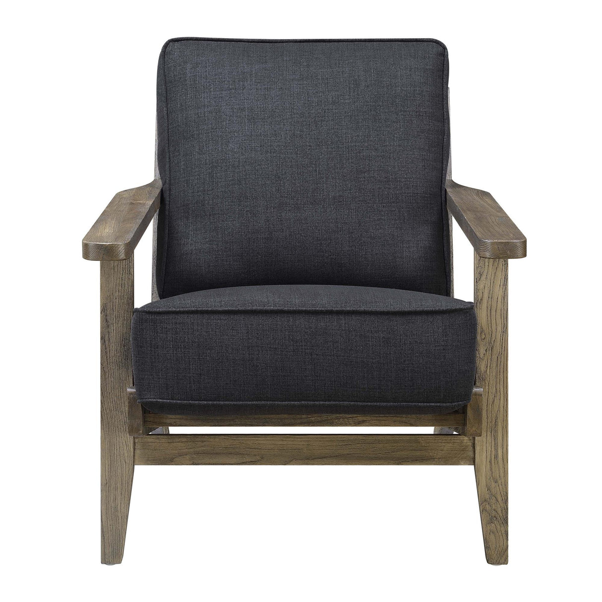 Metro Accent Chair in Onyx w/ Antique Legs