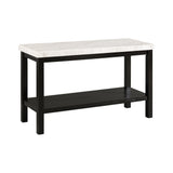 Marcello White Marble Rectangle Sofa Table
