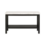 Marcello White Marble Rectangle Sofa Table
