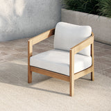 Wesley Patio Club Chair W/ White Cushion