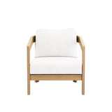 Wesley Patio Club Chair W/ White Cushion