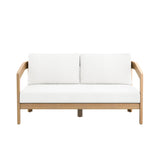 Wesley Patio Loveseat W/ White Cushions
