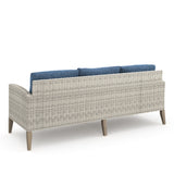 Carezza 5 Pc Set - Sofa, 2 Club Chairs, 2 Stools-Dark Blue