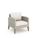 Carezza 5 Pc Set - Sofa, 2 Club Chairs, 2 Stools- Taupe