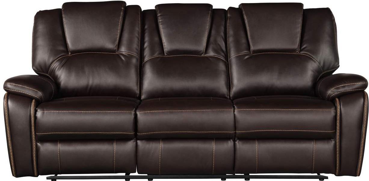 Galaxy Home Hong Kong Reclining Sofa in Brown GHF-733569214310 image