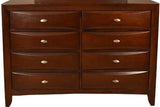 Galaxy Home Emily 8 Drawer Dresser in Cherry GHF-808857628237