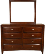 Galaxy Home Emily 8 Drawer Dresser in Cherry GHF-808857628237