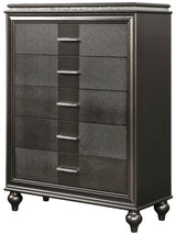 Galaxy Home Ginger 5 Drawer Chest in Gunmetal Copper GHF-808857599650