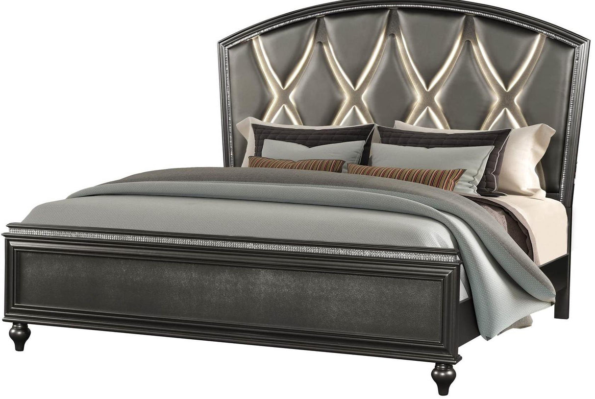 Galaxy Home Ginger King Panel Bed in Gunmetal Copper GHF-808857853165