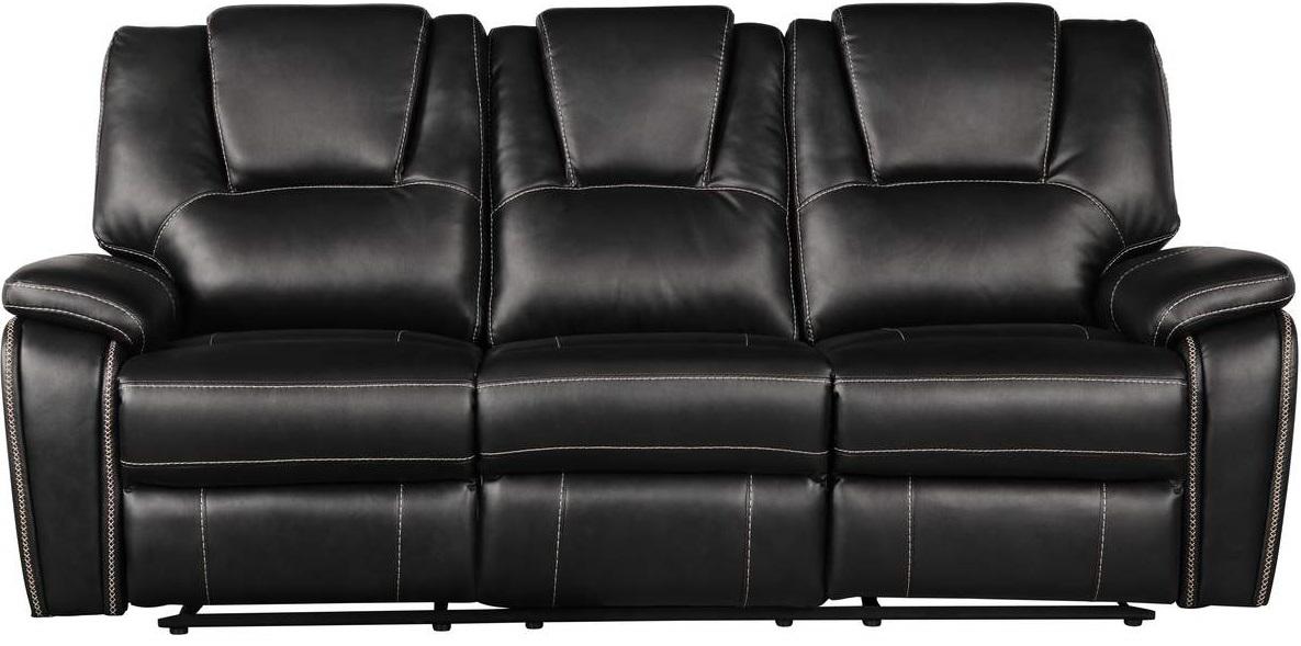 Galaxy Home Hong Kong Recliner Sofa in Black GHF-733569371044 image