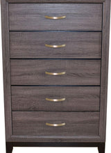 Galaxy Home Hudson 5 Drawer Chest in Foil Grey GHF-808857594679
