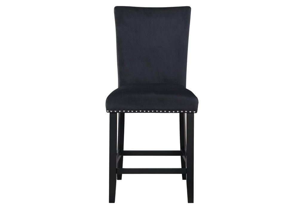 D04 BLACK VELVET BAR STOOL image