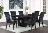D03 DINING TABLE +8 D03 DINING CHAIRS BLACK